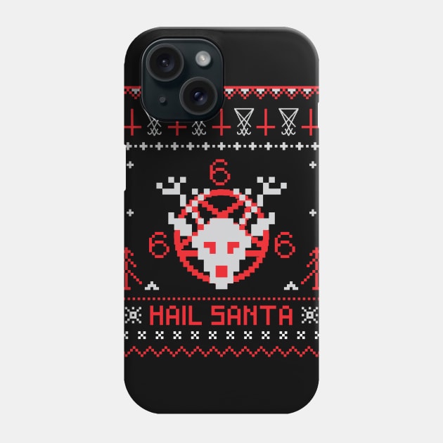 Hail Santa Ugly Sweater Phone Case by BlackRavenOath