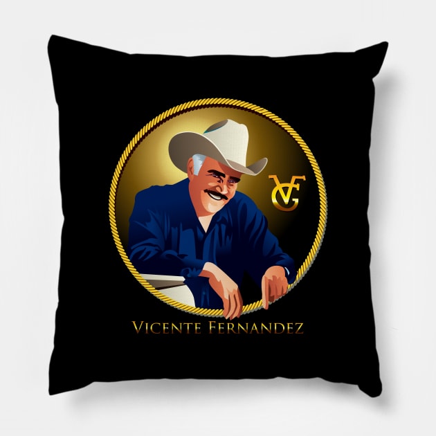 Vicente Fernandez Pillow by Sauher