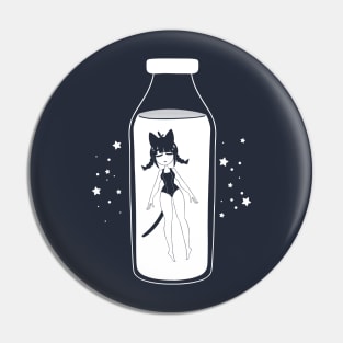 Bottle Girl (White ver.) Pin