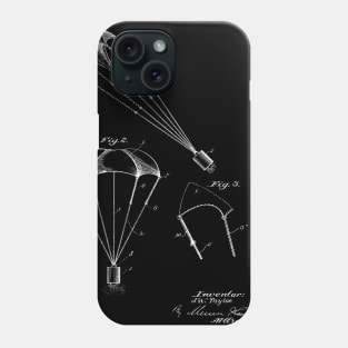 Parachute Vintage Patent Hand Drawing Phone Case