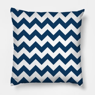 Navy Zigzag, Navy Chevron, Geometric Pattern Pillow