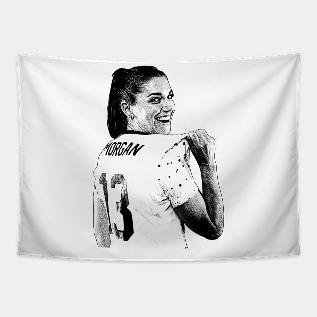 Alex Morgan Tapestry by Puaststrol