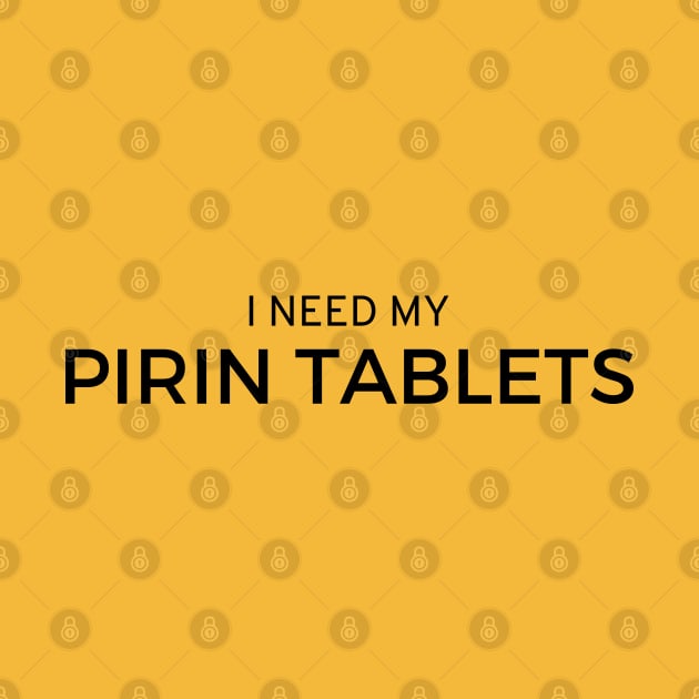 Pirin Tabletds | The Birdcage | Black Print by monoblocpotato