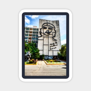 Ministry Of The Interior Building With Face of Che Guevara, Havana, Cuba Magnet