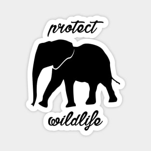 protect wildlife - elephant Magnet