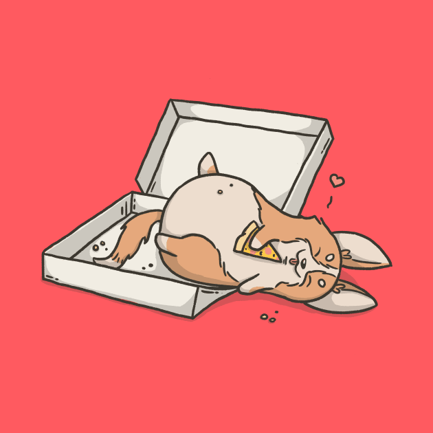 Pizza Coma Corgi by CorinnaSchlachter