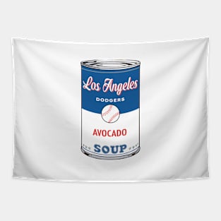 Los Angeles Dodgers Soup Can Tapestry