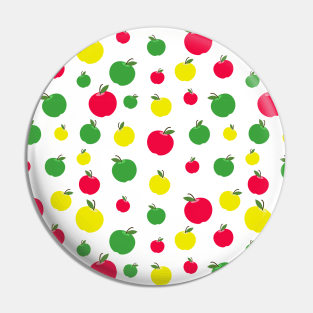 Colorful Apple Pattern Pin