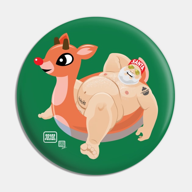 Santa - Bears on the Prowl Pin by BearsOnTheProwl