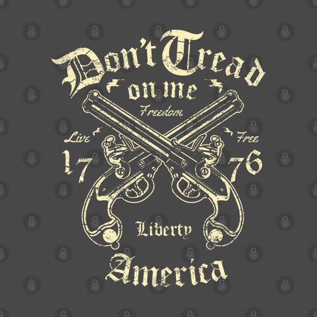 Don't Tread on Me: American Freedom Vintage Design by Jarecrow 