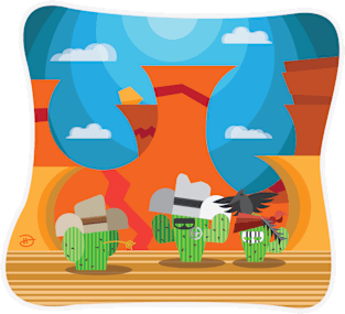 The Lone Ranger (Cactus Version) Magnet