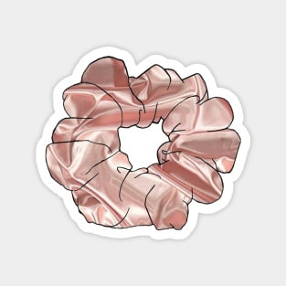 Pink Satin Scrunchie Magnet