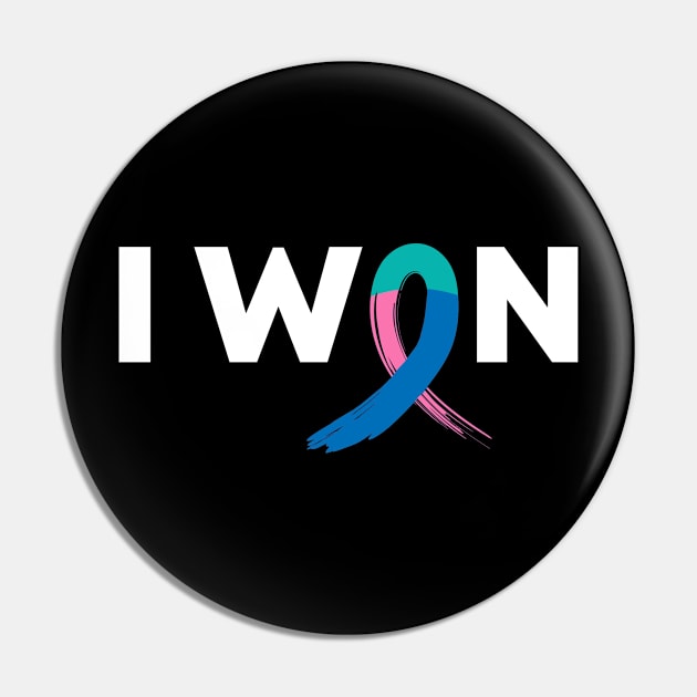 I Won Thyroid Cancer Pin by TheBestHumorApparel