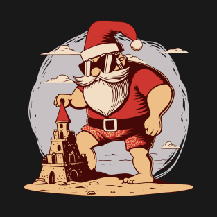 Santa's Beach Castle Fun T-Shirt