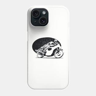 vintage distressed cafe racer Phone Case