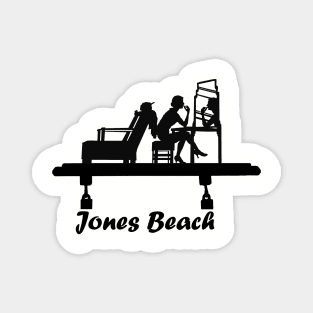Jones Beach Art Deco Sign - Girl in the Mirror Magnet