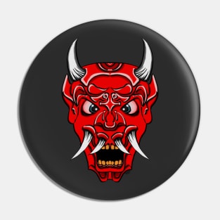 Demon Mask Red Pin