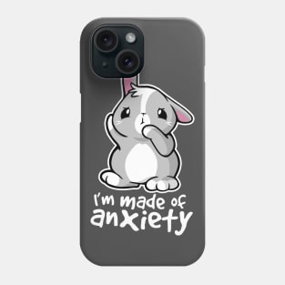 Bunny anxiety Phone Case