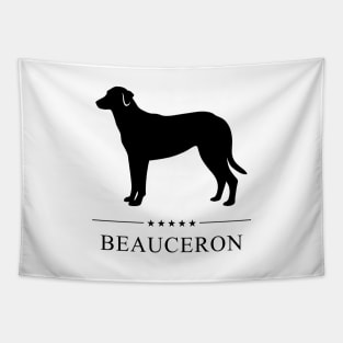 Beauceron Black Silhouette Tapestry