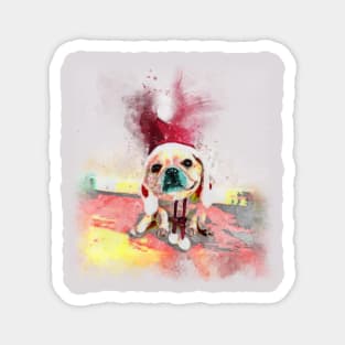 Watercolor Frenchie Bulldog Magnet