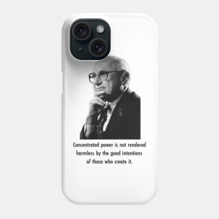 Milton Friedman Concentrated Power Phone Case