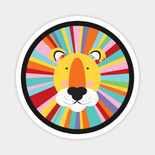 Rainbow lion Magnet