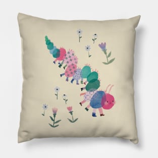 Colorful Caterpillar Pillow