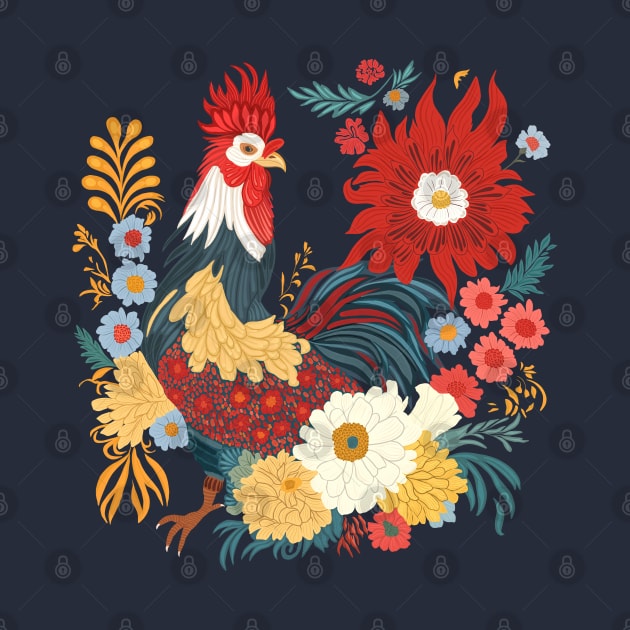 Folk Art Rooster by Suneldesigns