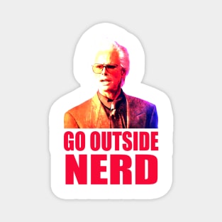 go outside nerd Magnet