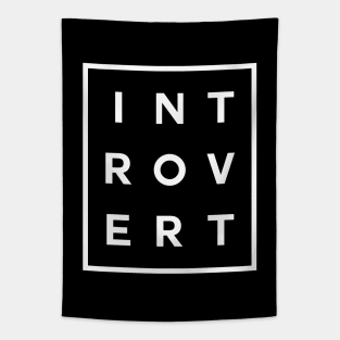 Introvert Boxed (White) Tapestry