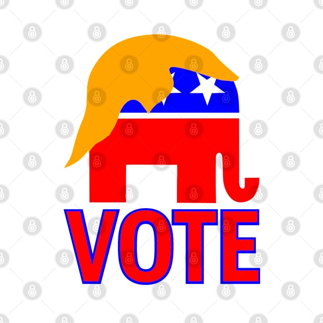 republican elephant vote trump 2024 by gossiprag