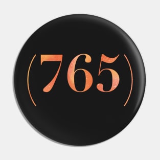 Area Code (765) Pin