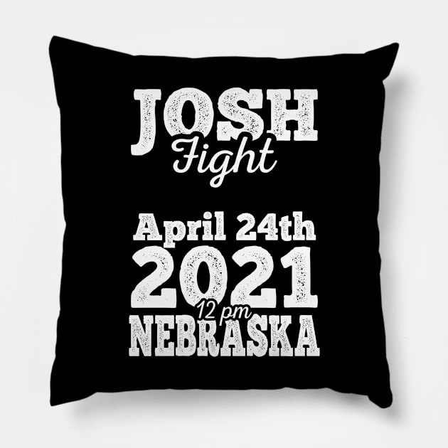 Josh fight meme April 24th  2021 White Pillow by JettDes