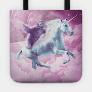 Epic Space Sloth Riding On Unicorn Tote