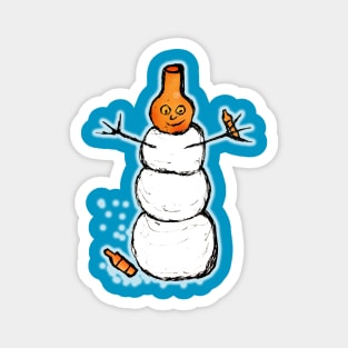 Beer Snowman Magnet