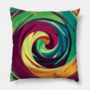 Rainbow Spiral 8 Pillow