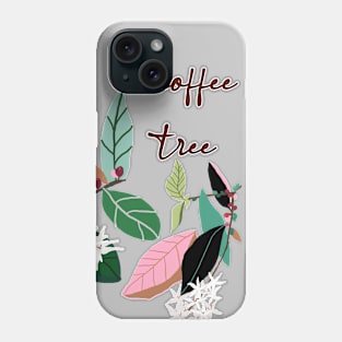 a coffee tree hand drawing Phone Case