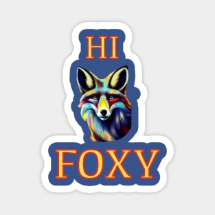 HI FOXY BLUE TINGED Magnet