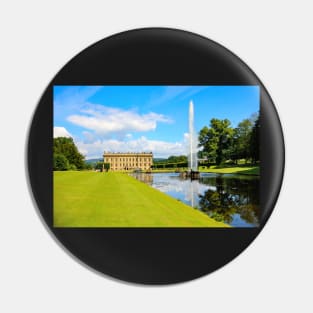 A view of Chatsworth house and the fountain, Derbyshire,UK Pin