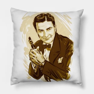 Artie Shaw - An illustration by Paul Cemmick Pillow