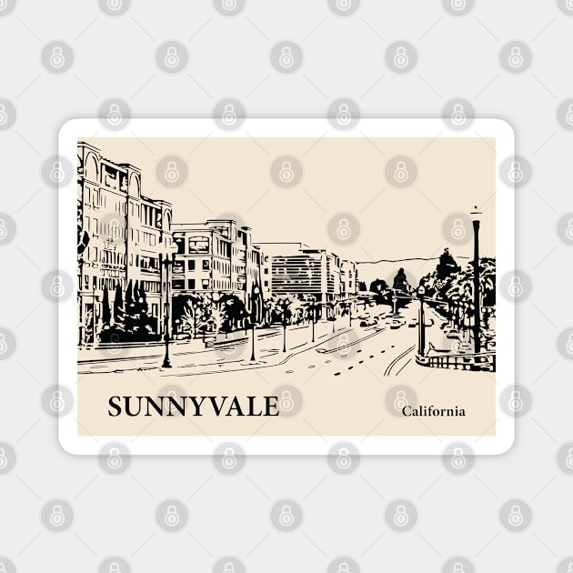 Sunnyvale - California Magnet by Lakeric