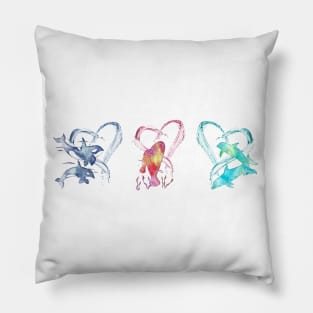 Trio D'Amour de Mer Pillow