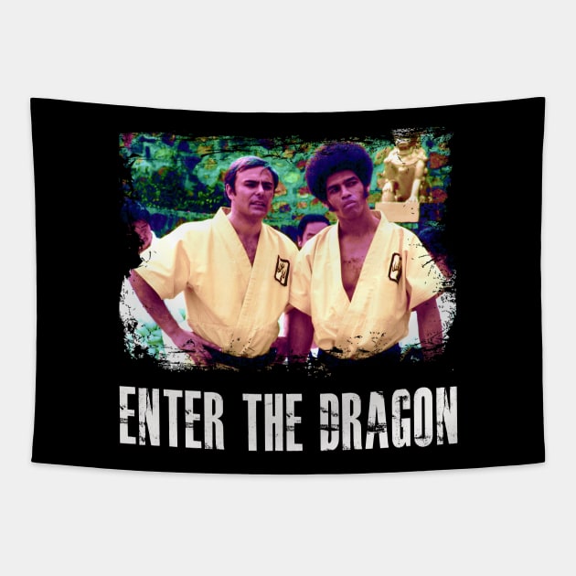 Enter the Elegance Bruce's Impact on Stylish  the Dragon on Wearable Canvas Tapestry by Silly Picture