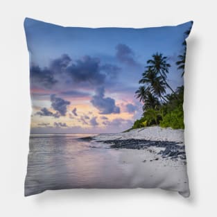 sunset beach Pillow