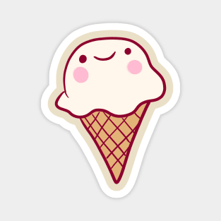 Ice cream cone illustration Magnet