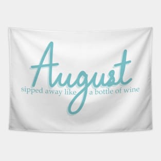 August Lyrics Light Blue Tapestry