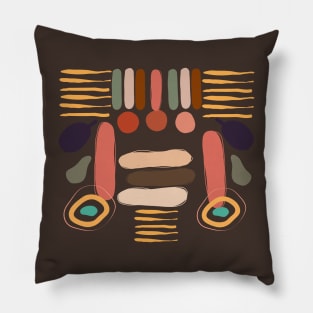 AFRICAN SPIRIT COLORFUL MASK Pillow