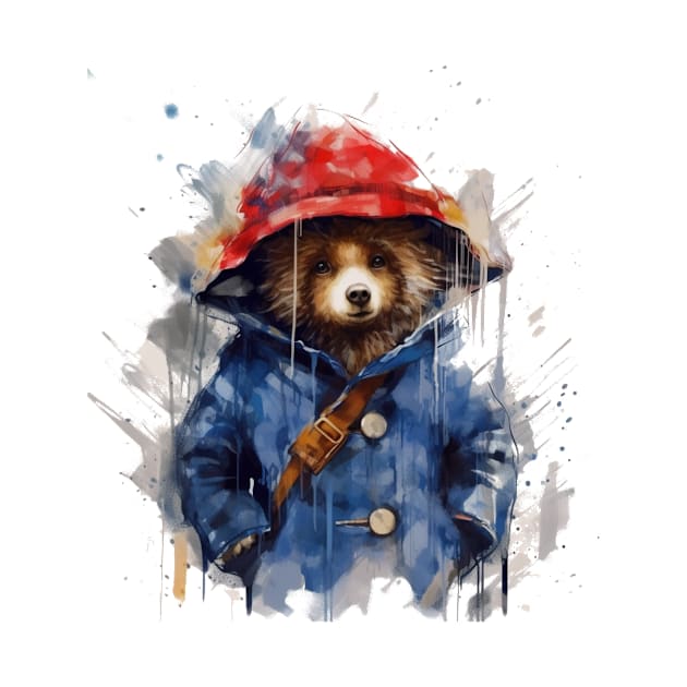 Messy Paddington Bear Illustration by Kit'sEmporium