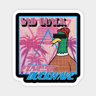 Vaporwave Aesthetic 80s Retrowave Vintage Retro Duck Funny Magnet