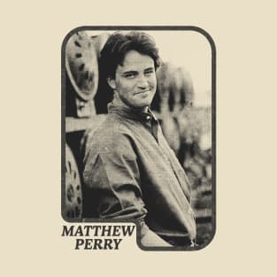 Matthew Perry // Retro Aesthetic Fan Art Design T-Shirt